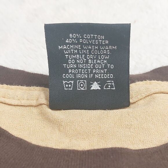 VTG Y2K Xbox Halo 2 Master Chief T Shirt Ringer Brown Promo Men's Size Large - Picture 5 of 9